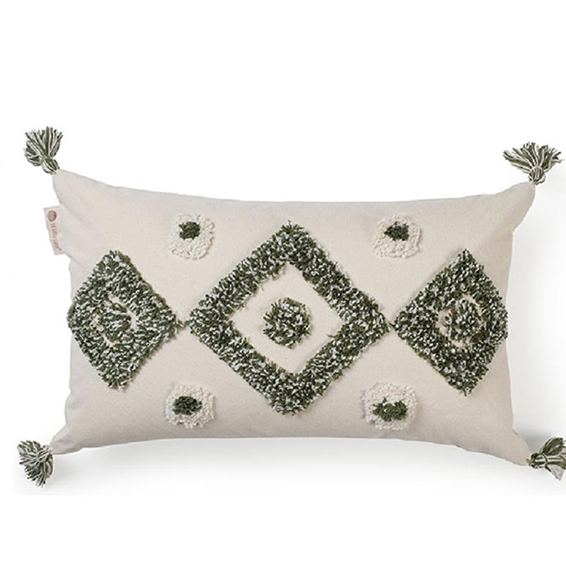 Dia Fleecy Lumbar Cushion Cover  | 20x12 inches Default Title