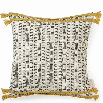 Vivacious Lines Braided Ribs Cushion Cover | 16x16 inches Default Title