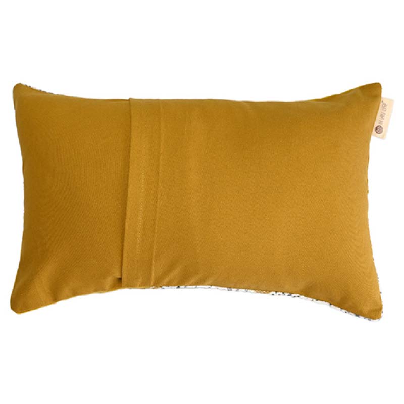 Makhamalee Ocre Lumbar Cushion Cover | 20x12 inches Default Title