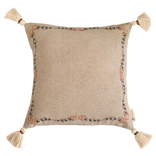 Ruhe Embroidered Cushion Cover | 16x16 inches Default Title