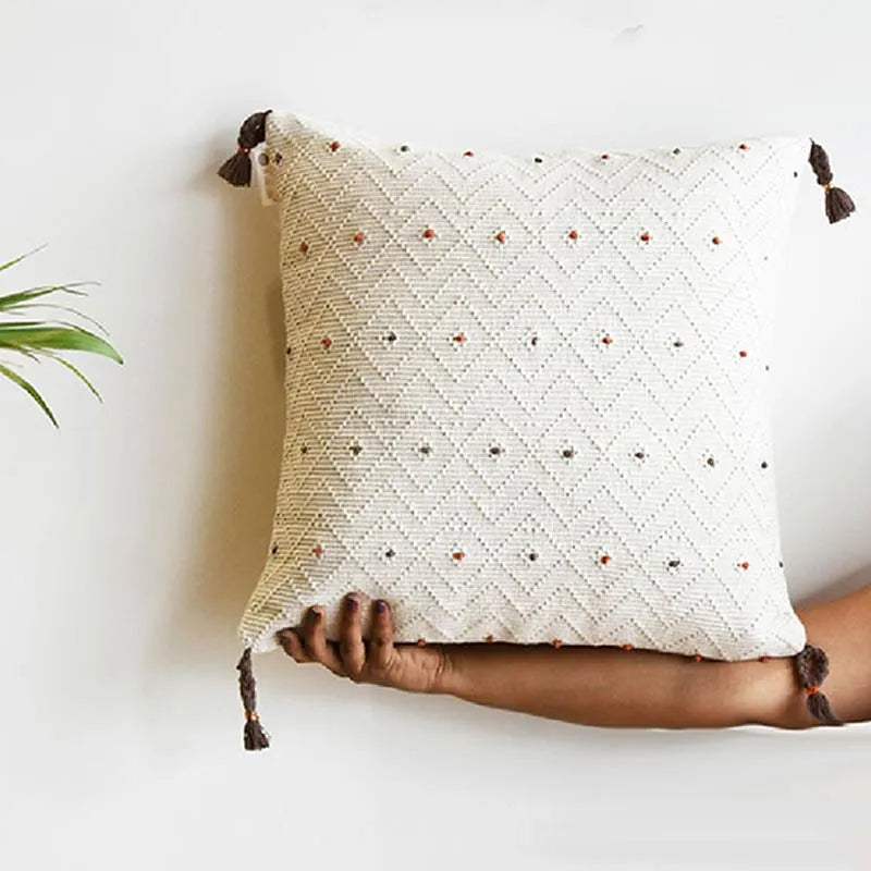 Dotted Geo Cushion Cover | 20x20 inches Default Title