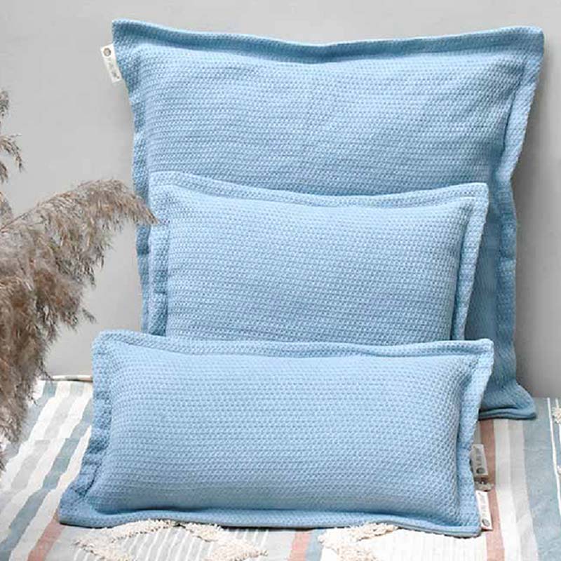 Intertwined Blue Cushion Cover | 18 inch, 24 inch, 20 x 12 inch 24x24 inches