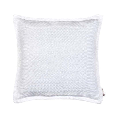 Intertwined White Cushion Cover | 18 inch, 24 inch, 20 x 12 inch 18x18 inches