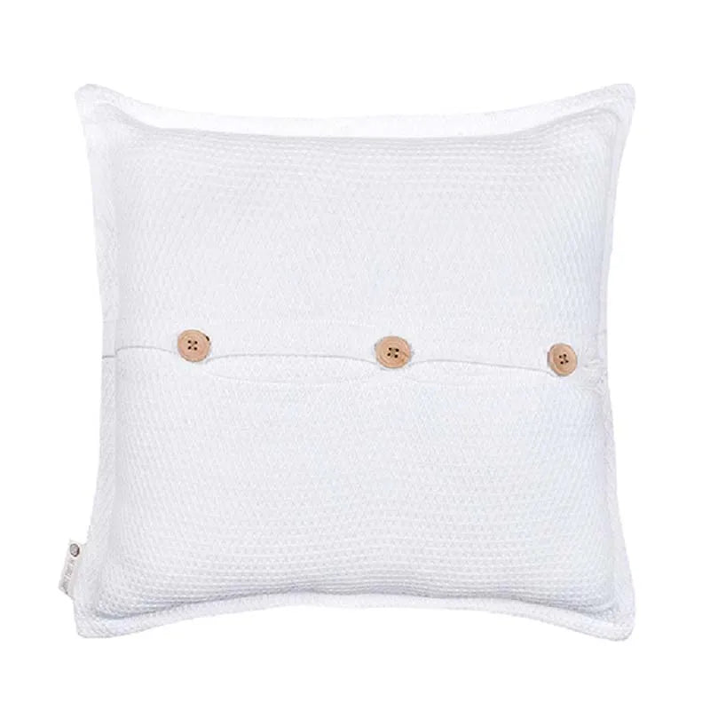 Intertwined White Cushion Cover | 18 inch, 24 inch, 20 x 12 inch 18x18 inches