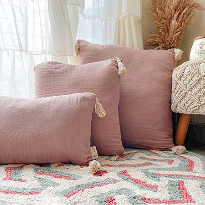 Chiffon Nude Cushion Cover | 18 inch, 24 inch, 20 x 12 inch 24x24 inches