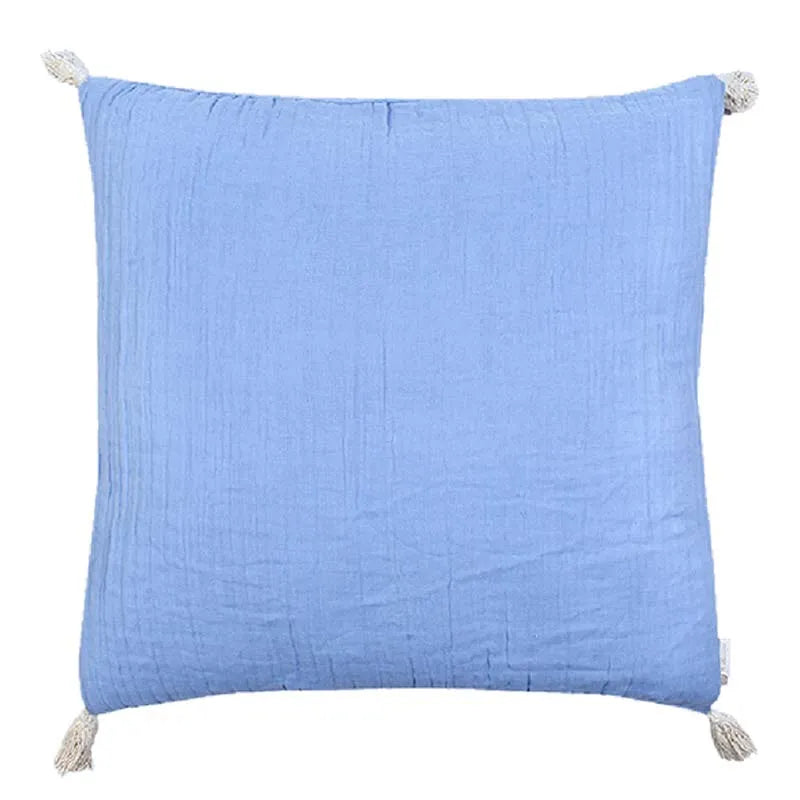 Chiffon Blue Cushion Cover |18 inch, 24 inch, 20 x 12 inch 24x24 inches