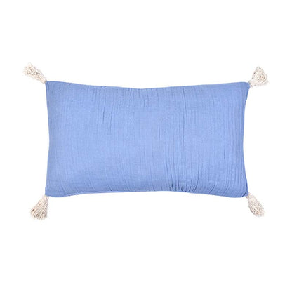 Chiffon Blue Cushion Cover |18 inch, 24 inch, 20 x 12 inch 20x12 inches