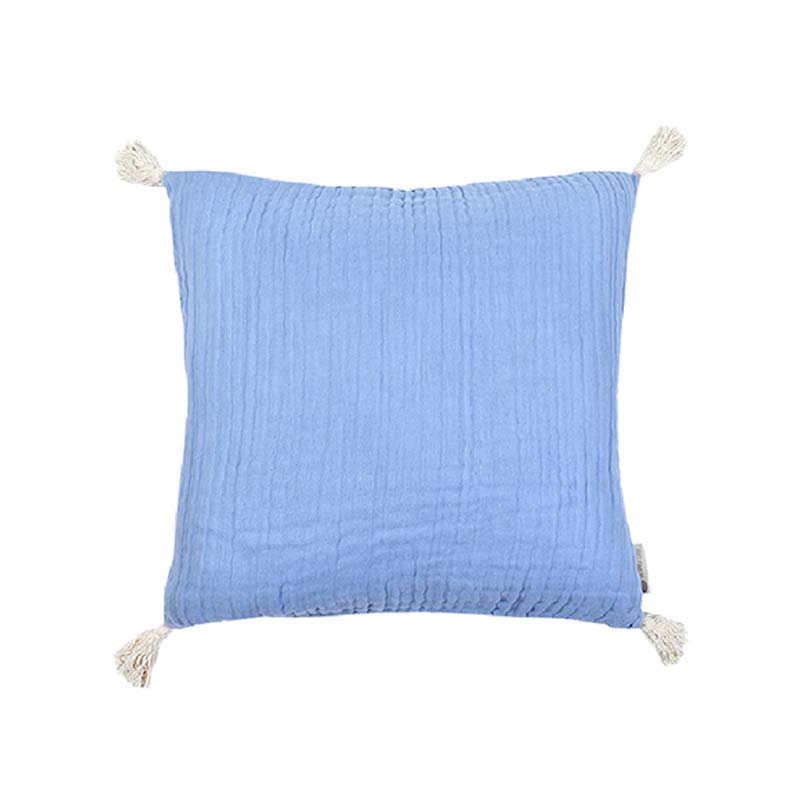 Chiffon Blue Cushion Cover |18 inch, 24 inch, 20 x 12 inch 18x18 inches