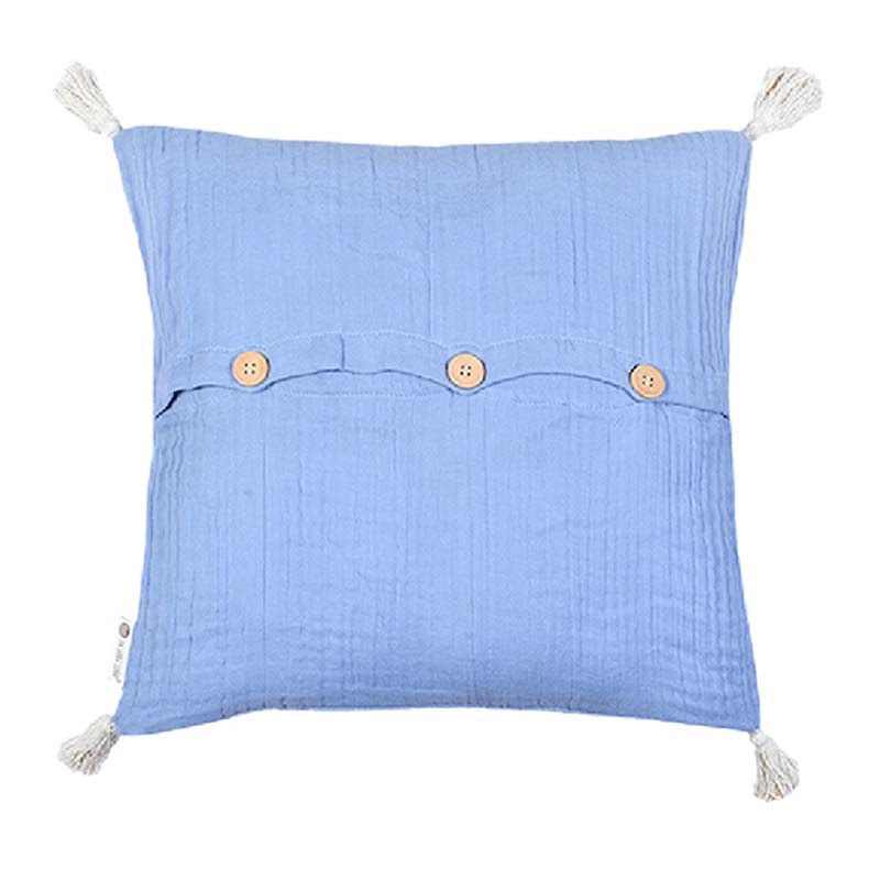 Chiffon Blue Cushion Cover |18 inch, 24 inch, 20 x 12 inch 18x18 inches