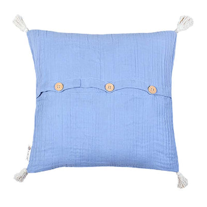 Chiffon Blue Cushion Cover |18 inch, 24 inch, 20 x 12 inch 18x18 inches