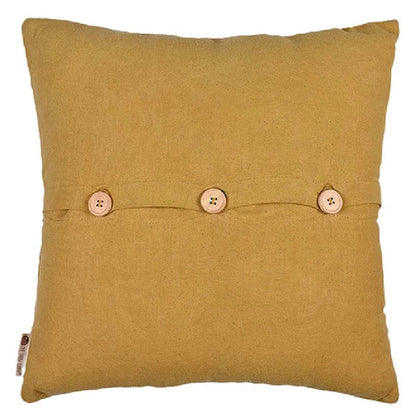 Atrisuta solids Cushion Cover  | 18x18 inches | Multiple Colors Camel Yellow