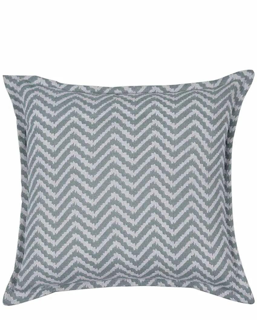 Vibrant Wave Printed Cotton Cushion Cover | Set Of 2 | 16 X 16 Inches