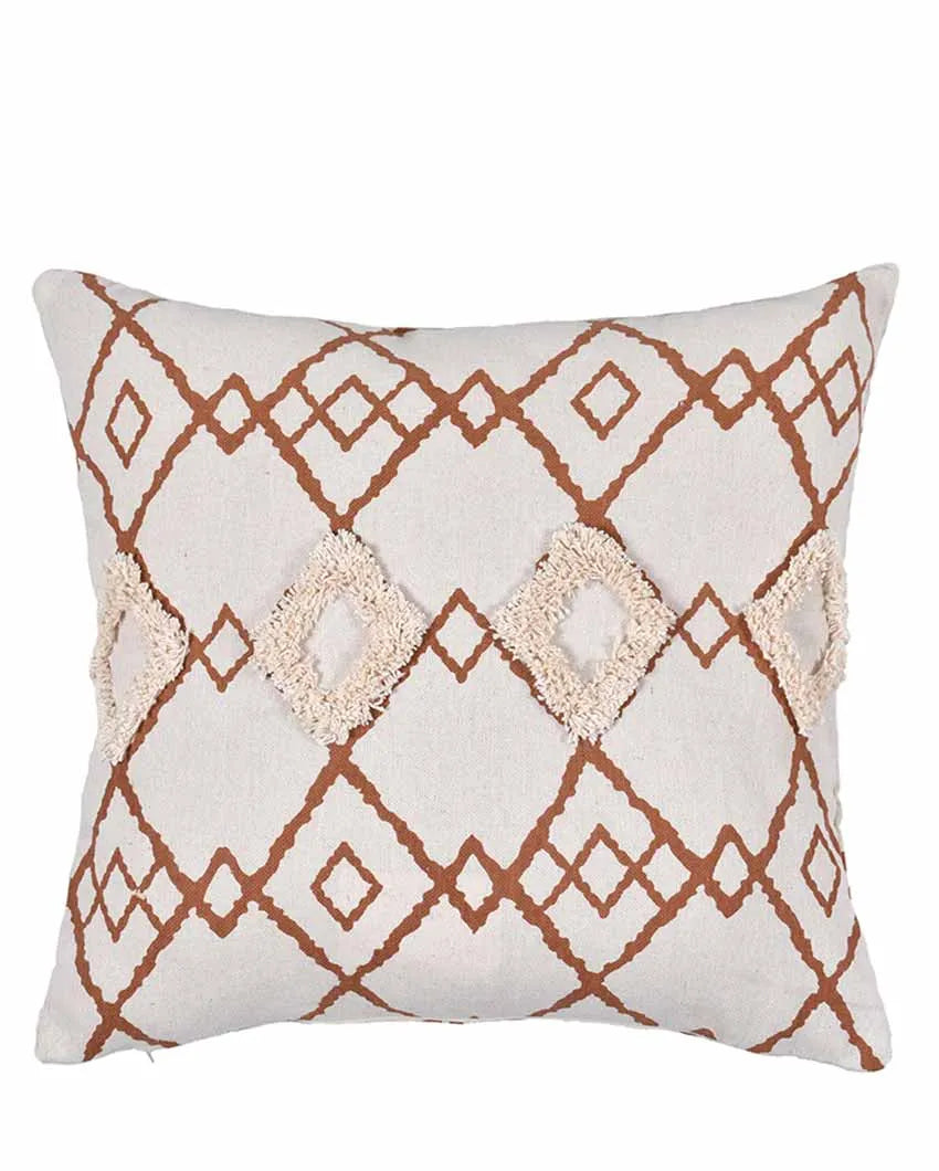 Bohemian Fusion Cotton Cushion Cover | Set Of 2 | 16 X 16 Inches