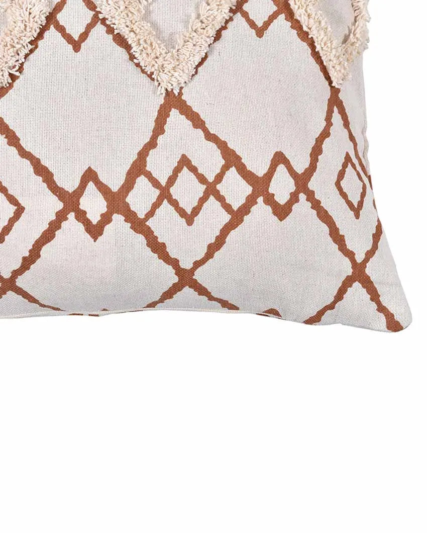 Bohemian Fusion Cotton Cushion Cover | Set Of 2 | 16 X 16 Inches