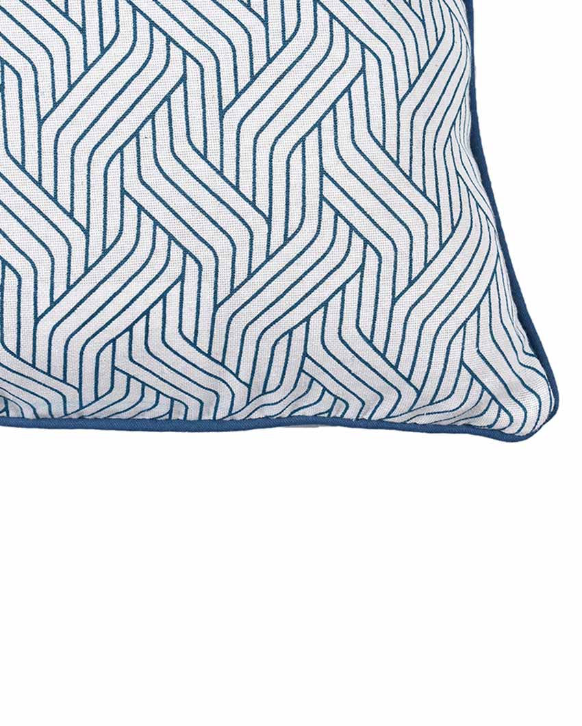 Harmony Printed Cotton Cushion Cover | Set Of 2 | 16 X 16 Inches