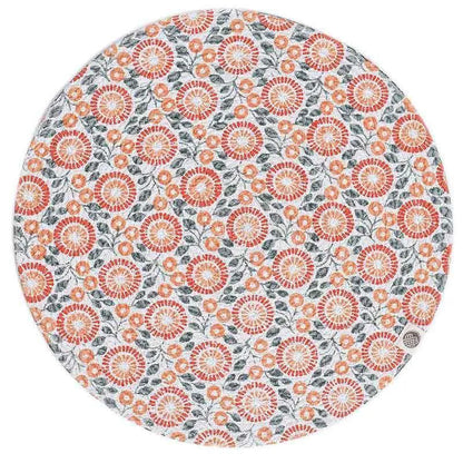 Tangerine Round Mat | Set of 2