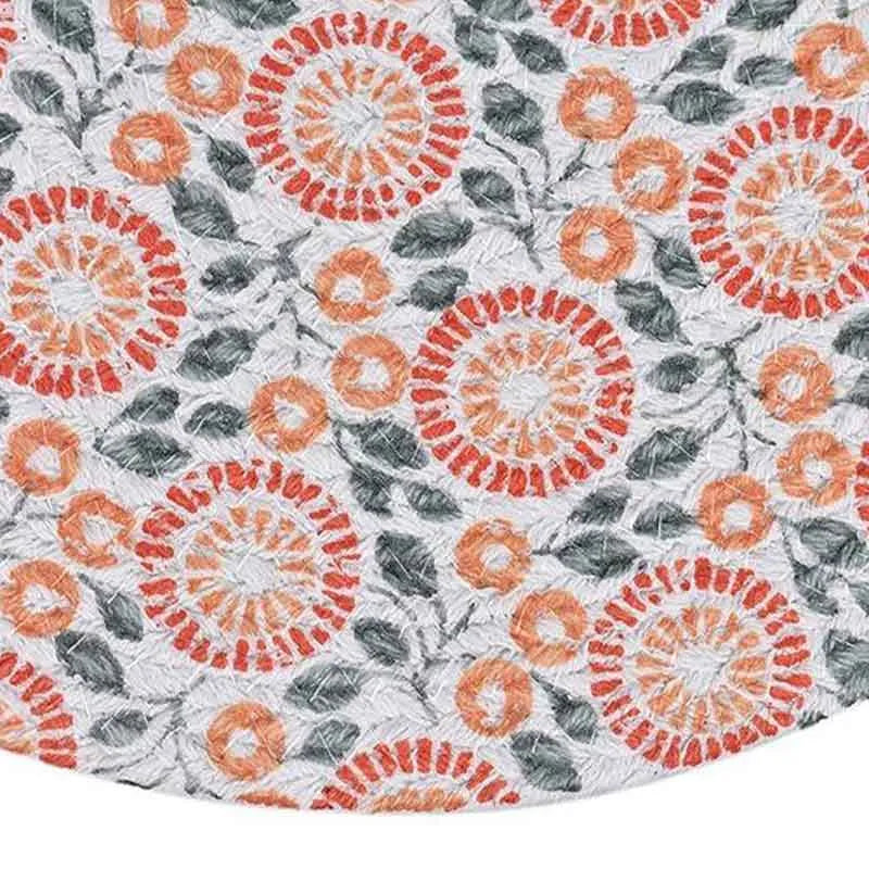 Tangerine Round Mat | Set of 2