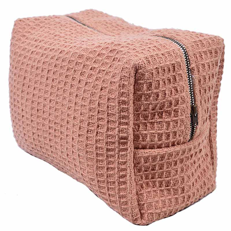 Waffle Pouch  | Multiple Colors Pink & Green