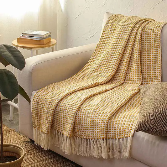 Girnar Throw | 52 x 60 Inches | | Multiple Colors Yellow