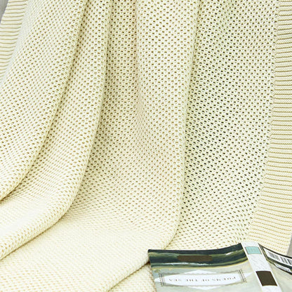 Fresh Vibrant Knitted Cotton Throw | 56 x 90 inches