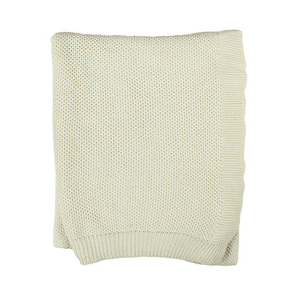 Fresh Vibrant Knitted Cotton Throw | 56 x 90 inches