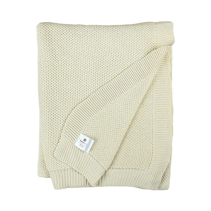Fresh Vibrant Knitted Cotton Throw | 56 x 90 inches