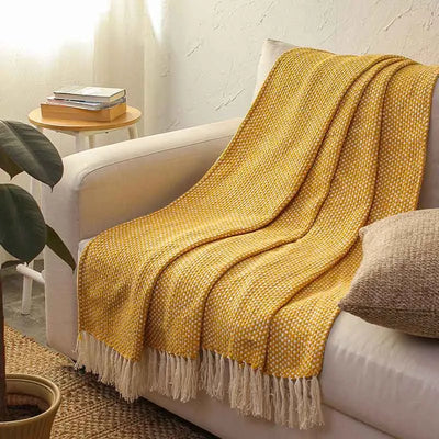 Vindhya Throw | 52 x 60 Inches | Multiple Colors Yellow