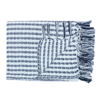 Artisan Hand-Made Cotton Throw Blanket | 50 x 60 inches