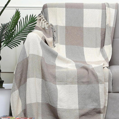 Rustic Hand-Made Cotton Throw Blanket | 50 x 60 inches