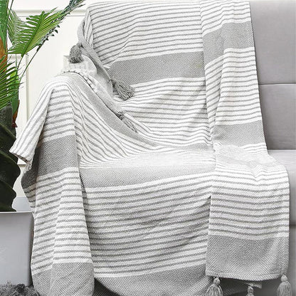 Classic Hand-Made Cotton Throw Blanket | 50 x 60 inches