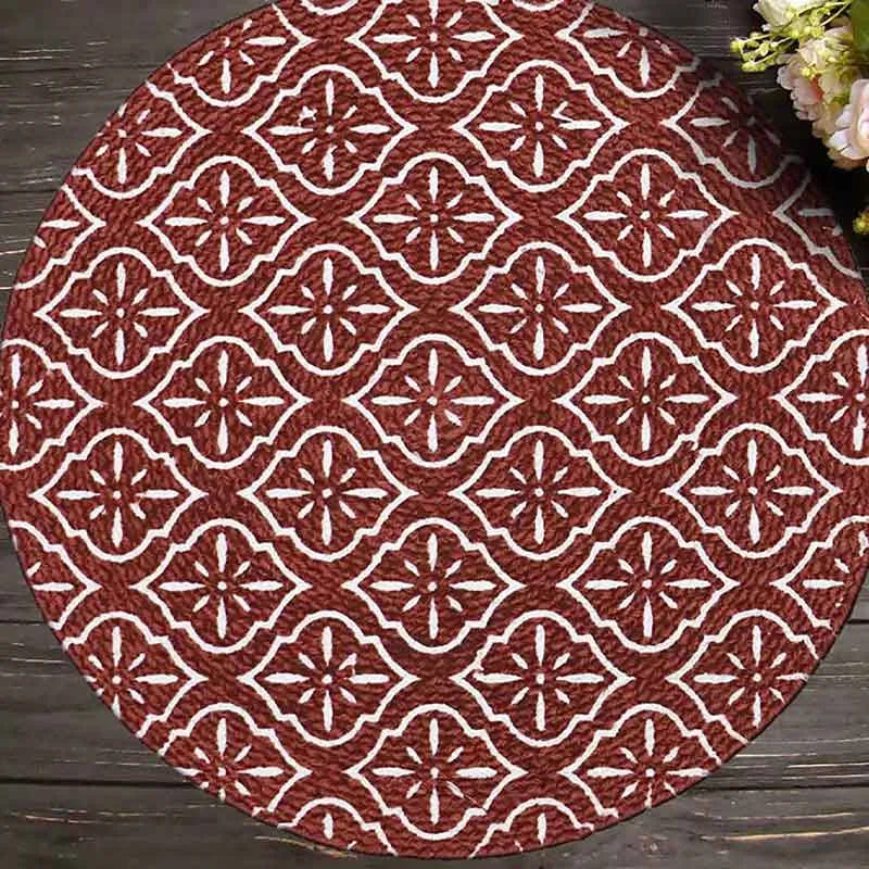 Cotton Placemats Side Table Mats | 15 Inches Round | Set of 2 Default Title