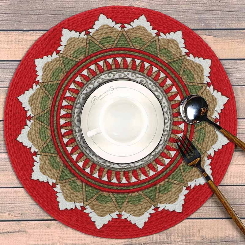 Home Decorators Round Cotton Placemats 15 Inches | Set of 2 Default Title