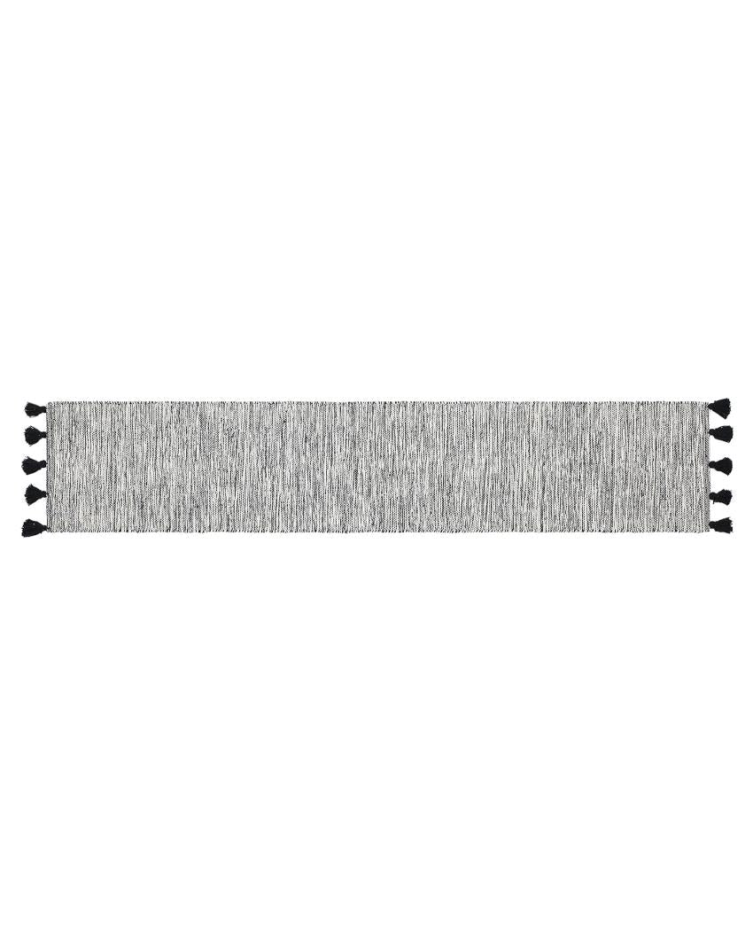 Hand-Woven Striped Cotton 6-Seater Table Runner | 72 x 13 inches