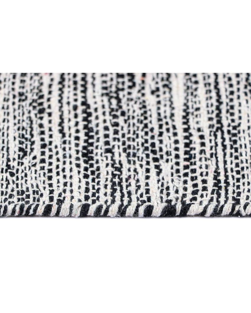 Hand-Woven Striped Cotton 6-Seater Table Runner | 72 x 13 inches