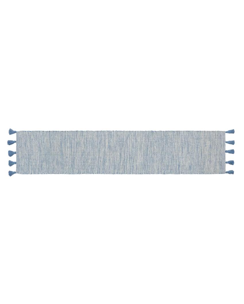 Hand-Woven Striped Cotton 6-Seater Table Runner | 72 x 13 inches