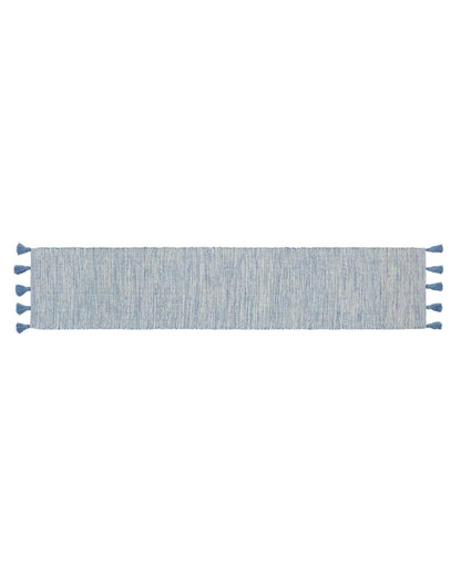 Hand-Woven Striped Cotton 6-Seater Table Runner | 72 x 13 inches