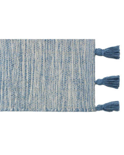 Hand-Woven Striped Cotton 6-Seater Table Runner | 72 x 13 inches