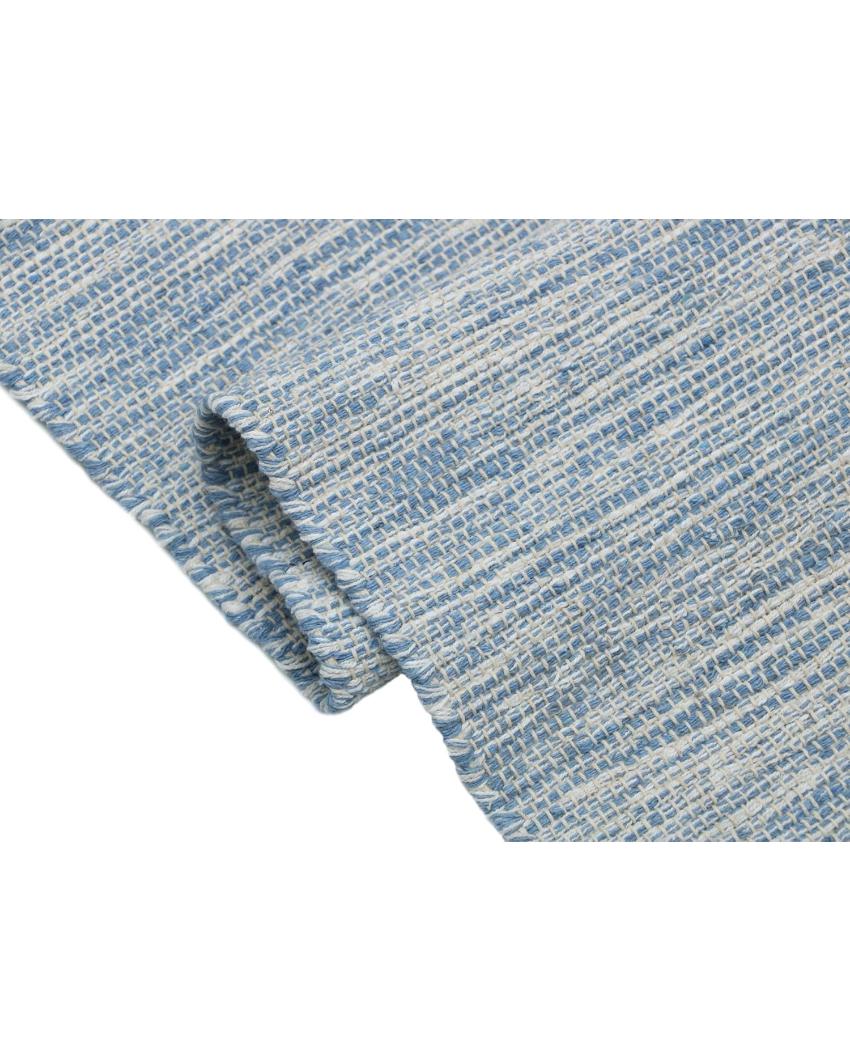 Hand-Woven Striped Cotton 6-Seater Table Runner | 72 x 13 inches