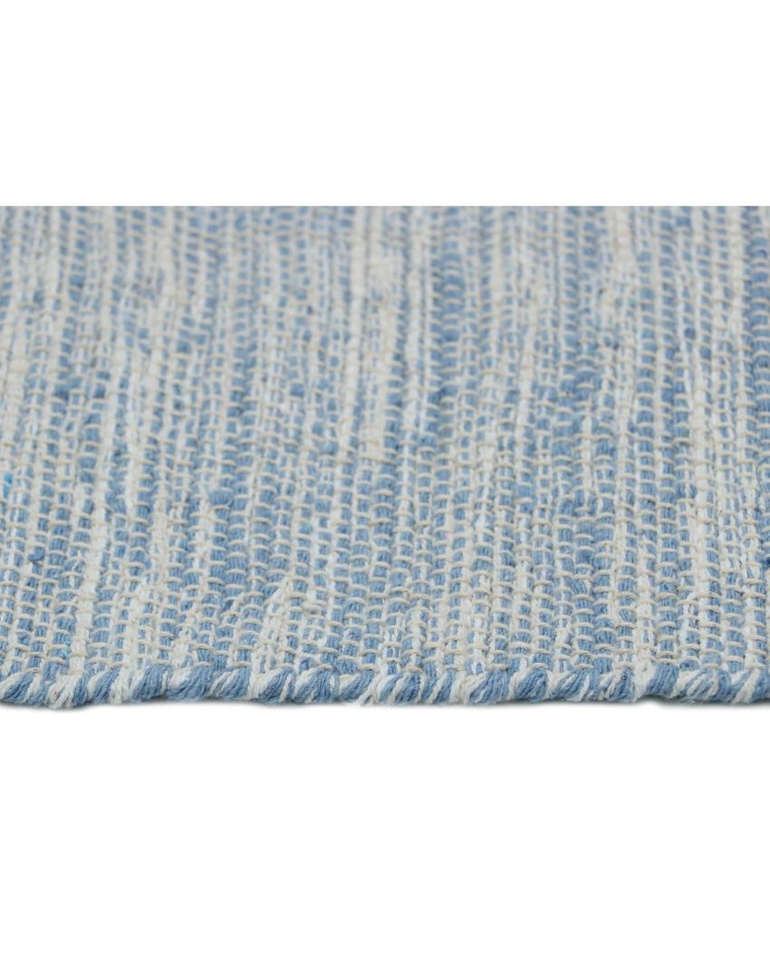 Hand-Woven Striped Cotton 6-Seater Table Runner | 72 x 13 inches