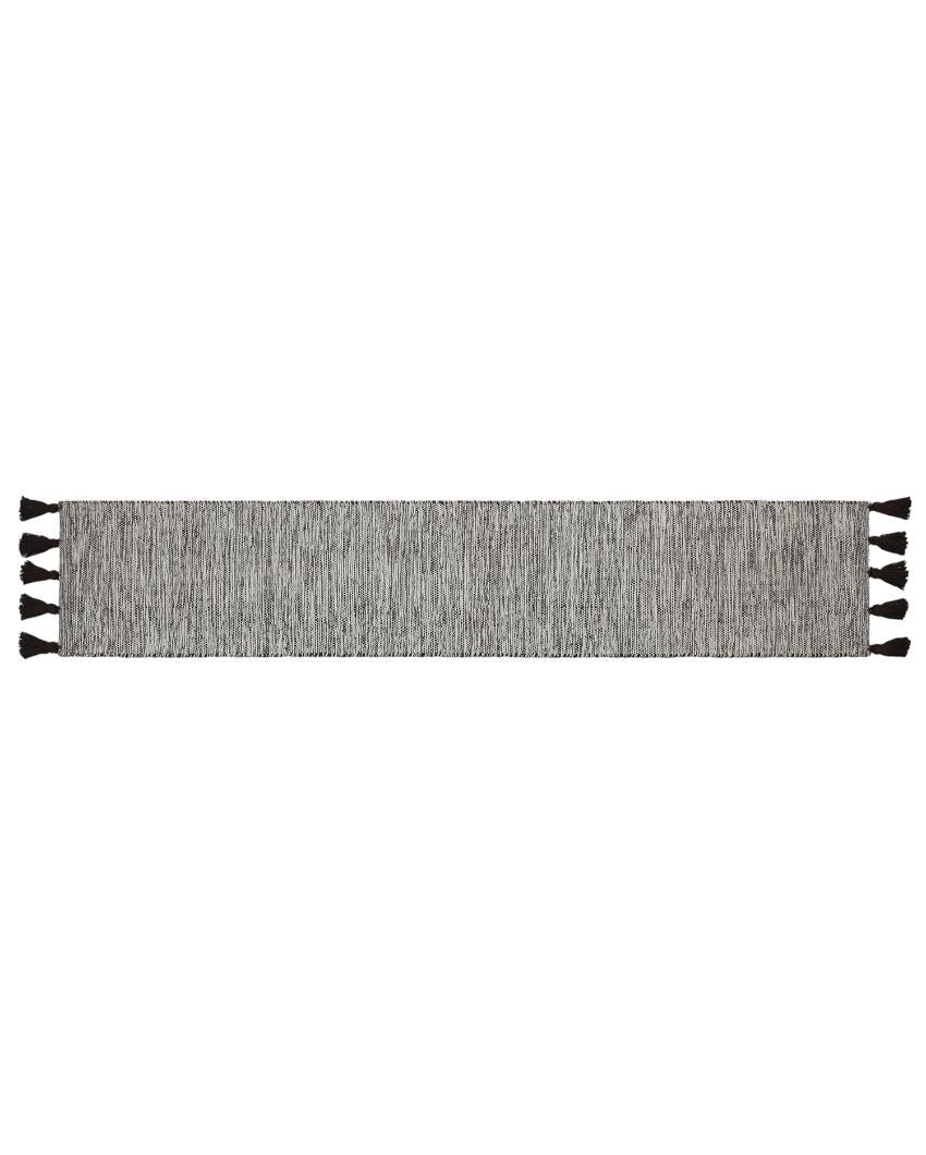 Hand-Woven Striped Cotton 6-Seater Table Runner | 72 x 13 inches