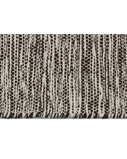 Hand-Woven Striped Cotton 6-Seater Table Runner | 72 x 13 inches