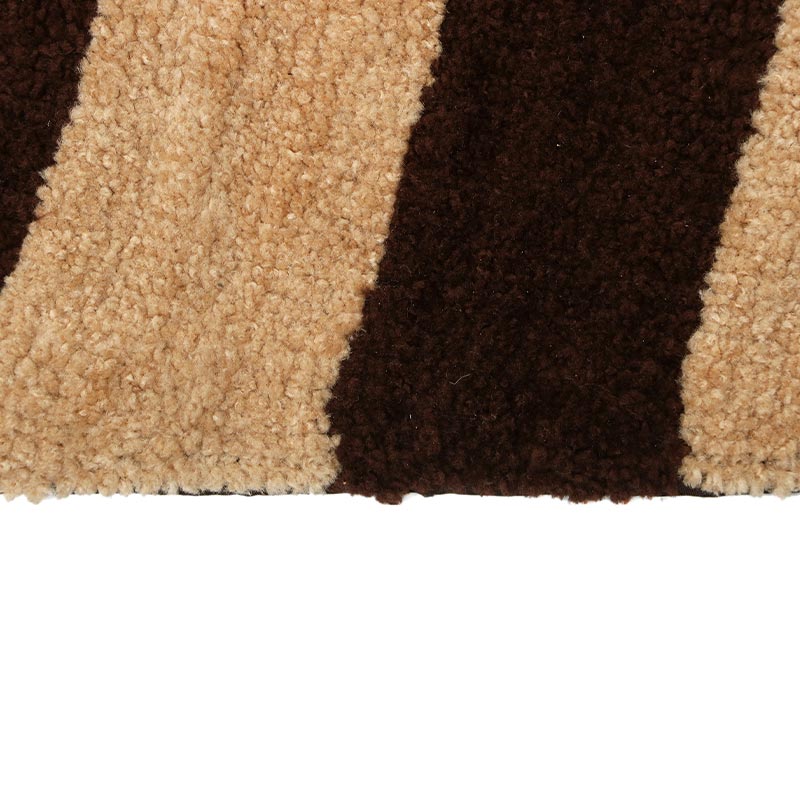 Trendy Modern Polyester Area Rugs |60x20 Inches Beige And Brown