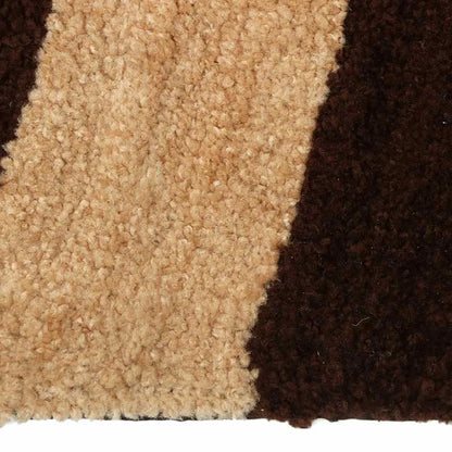 Trendy Modern Polyester Area Rugs |60x20 Inches Beige And Brown