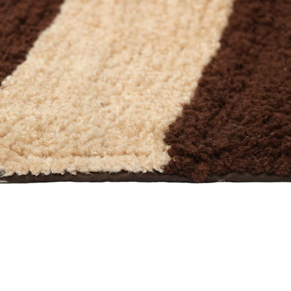 Trendy Modern Polyester Area Rugs |60x20 Inches Beige And Brown