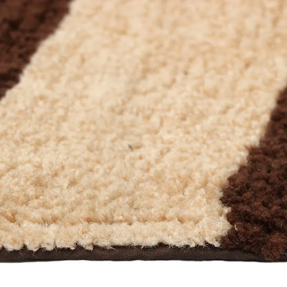 Trendy Modern Polyester Area Rugs |60x20 Inches Beige And Brown