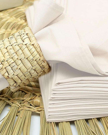 Chic & Sustainable Premium Cotton Table Napkins | Set of 12 | 18 x 18 inches