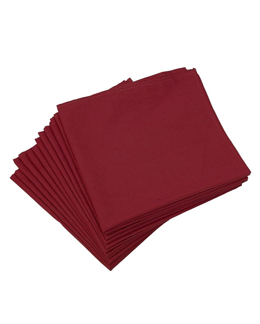 Chic & Sustainable Premium Cotton Table Napkins | Set of 12 | 18 x 18 inches