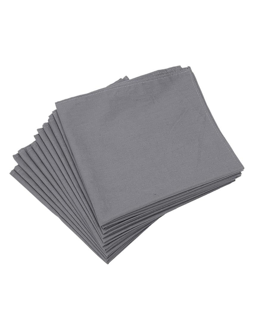 Chic & Sustainable Premium Cotton Table Napkins | Set of 12 | 18 x 18 inches