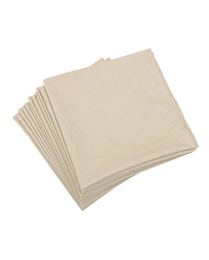 Chic & Sustainable Premium Cotton Table Napkins | Set of 12 | 18 x 18 inches