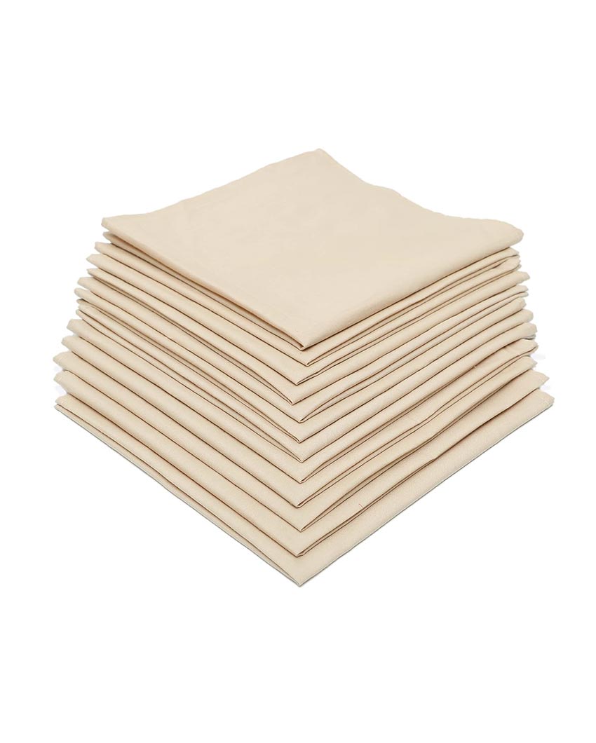 Chic & Sustainable Premium Cotton Table Napkins | Set of 12 | 18 x 18 inches